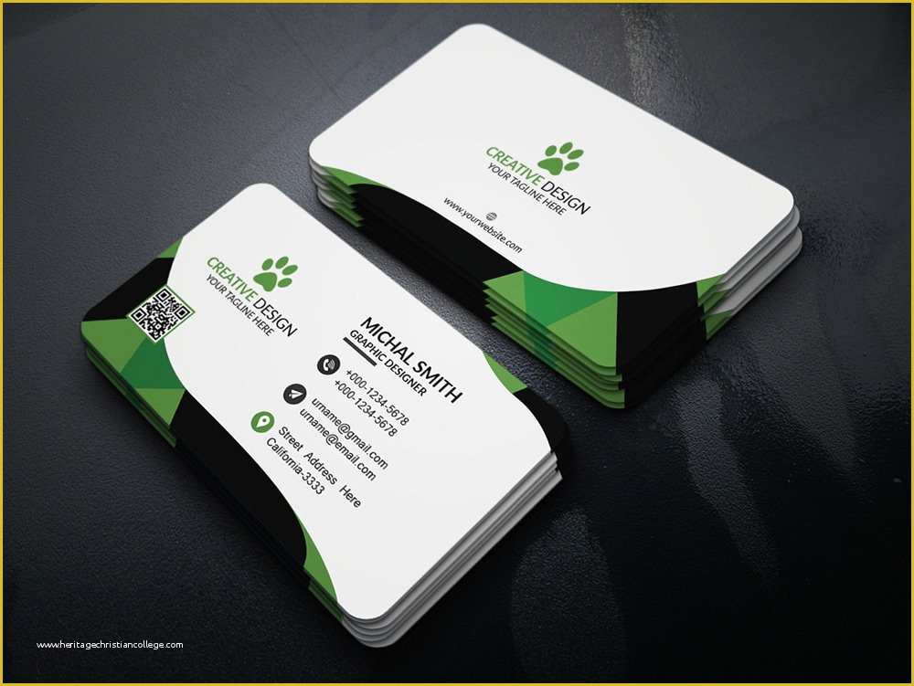 Business Cards with Photo Templates Free Of 300 Best Free Business Card Psd and Vector Templates