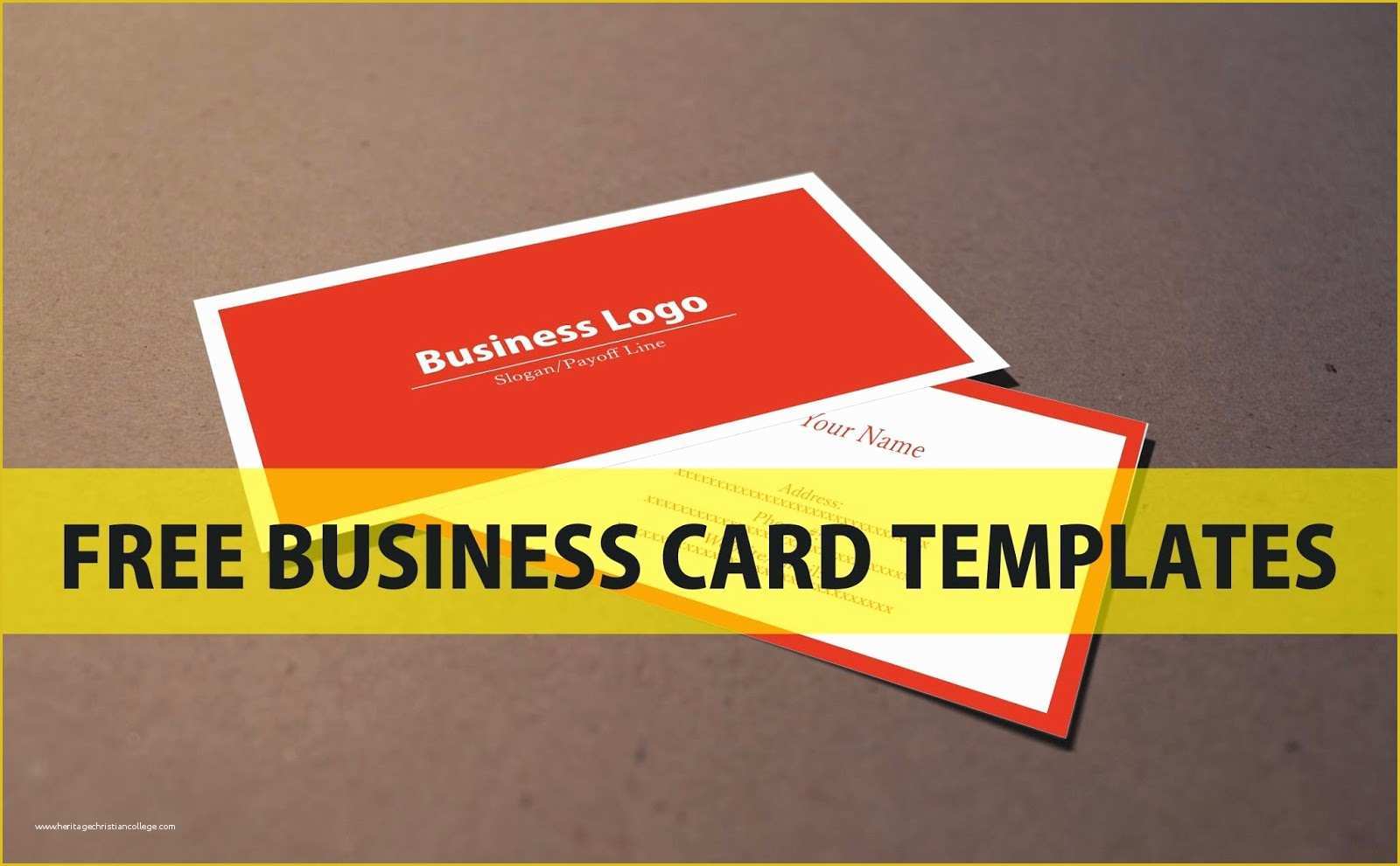 Business Cards with Photo Templates Free Of Free Business Card Template
