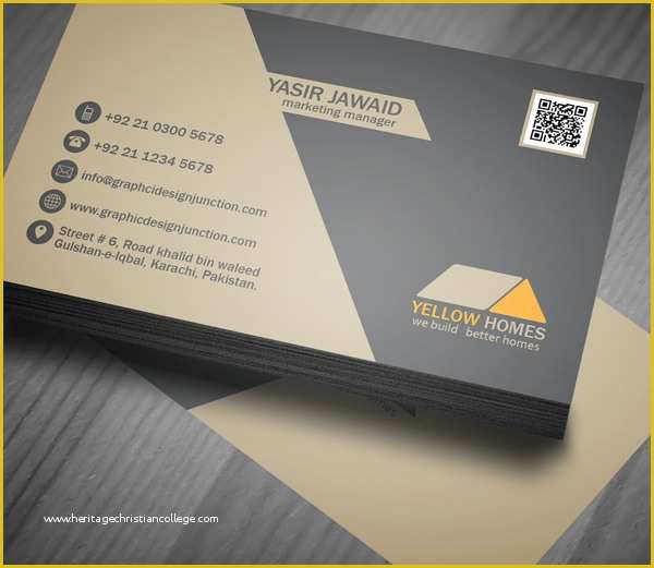 Business Cards with Photo Templates Free Of Free Real Estate Business Card Template Psd