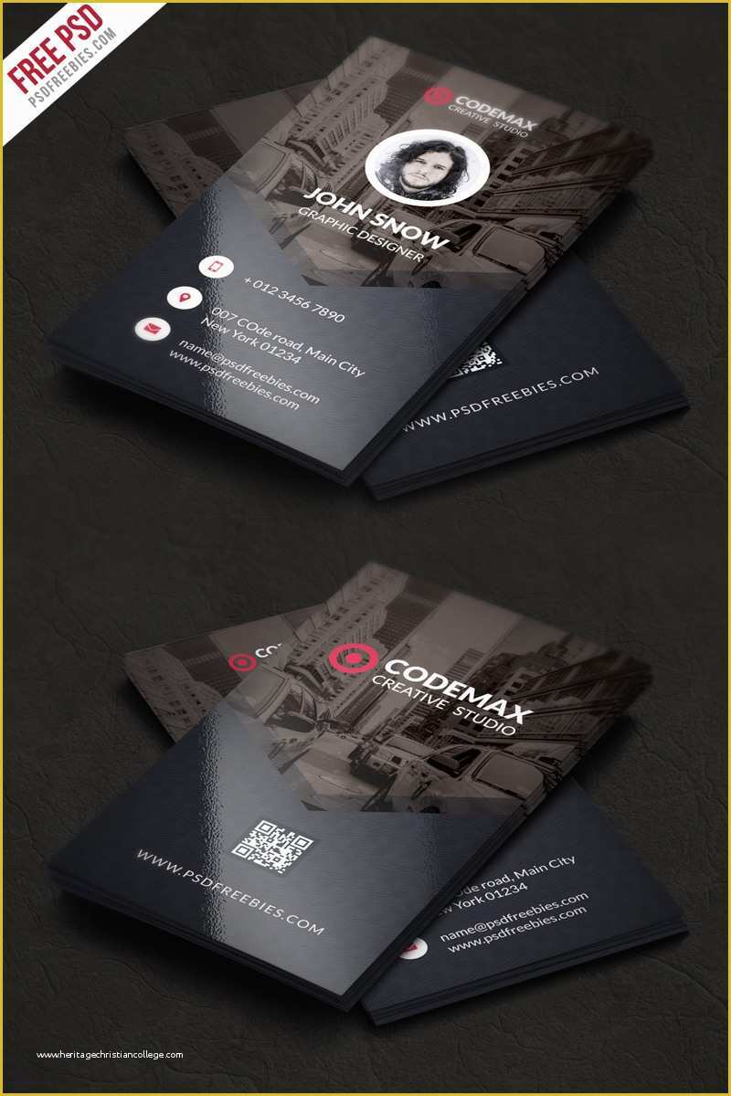Business Cards with Photo Templates Free Of Modern Business Card Free Psd Template
