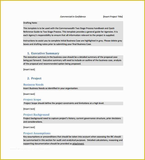 Business Case Study Template Free Of 12 Business Case Templates – Free Sample Example format