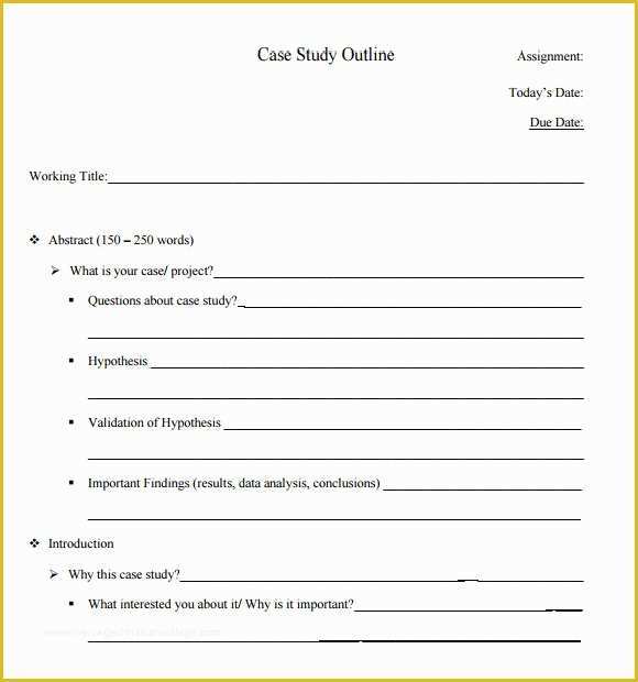 Business Case Study Template Free Of 7 Sample Case Study Templates to Download