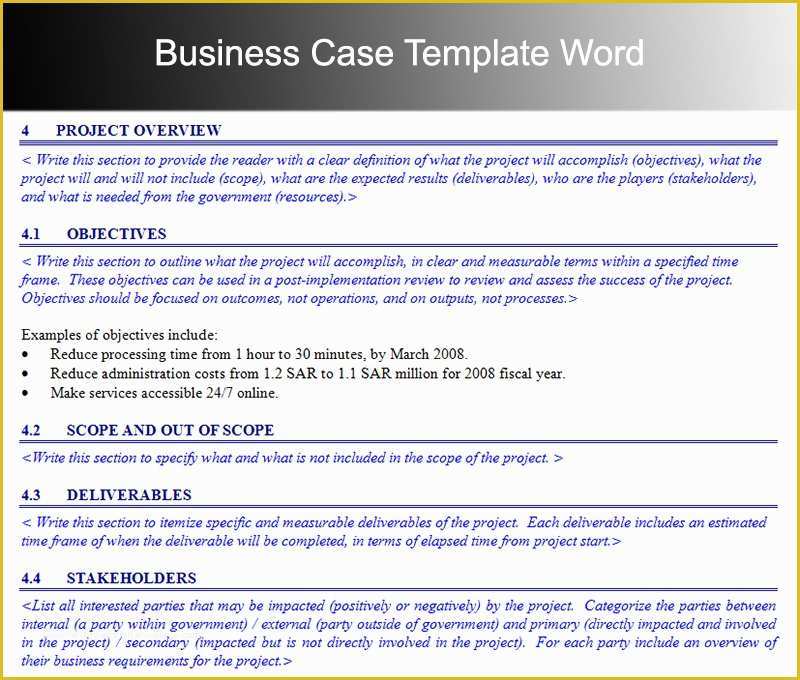 Business Case Study Template Free Of 8 Business Case Template Free Word Pdf Excel Doc formats