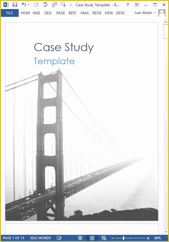 Business Case Study Template Free Of Download Case Study Templates 19 X Ms Word How to