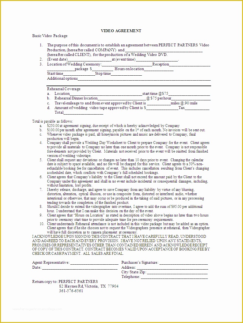 Business Contract Template Free Of Business Contract Template