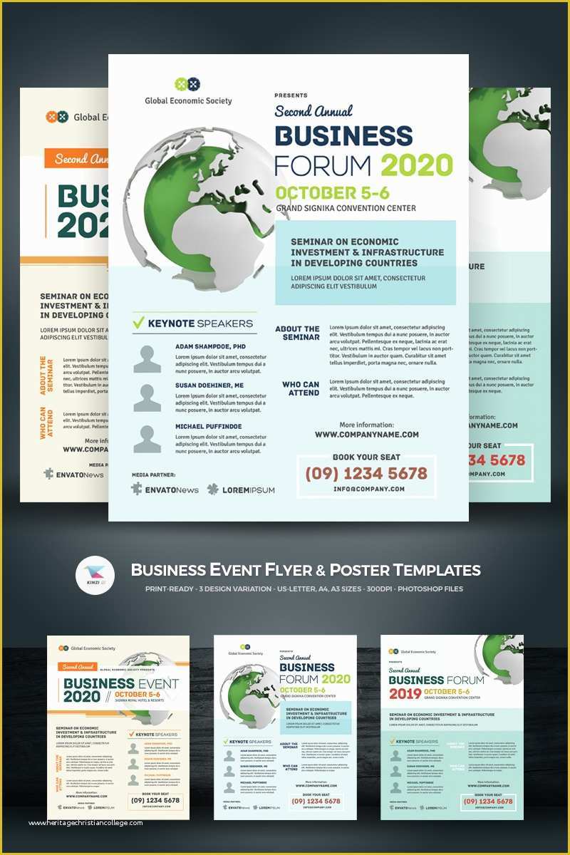 Business event Flyer Templates Free Of Business event Flyer &amp; Poster Psd Template