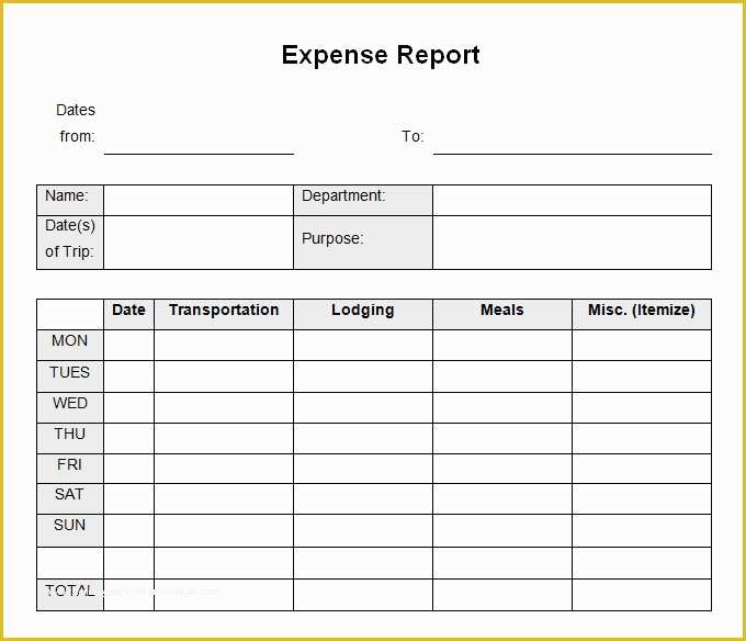 Business Expense Report Template Free Of 29 Expense Report Templates Pdf Doc