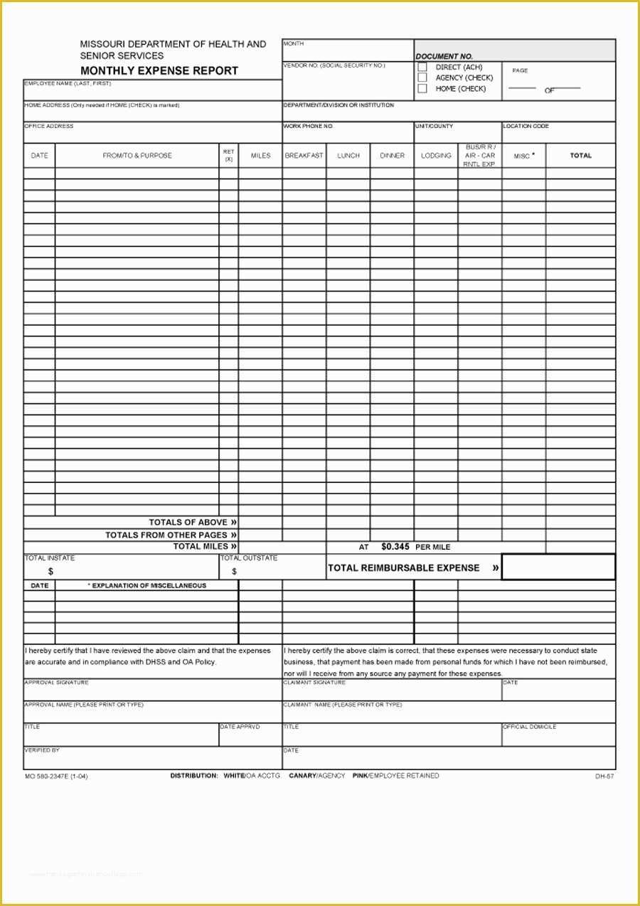 Business Expense Report Template Free Of 40 Expense Report Templates to Help You Save Money