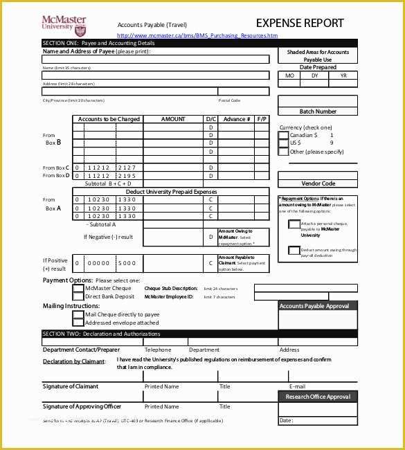 Business Expense Report Template Free Of 8 Expense Report Templates Free Sample Example format