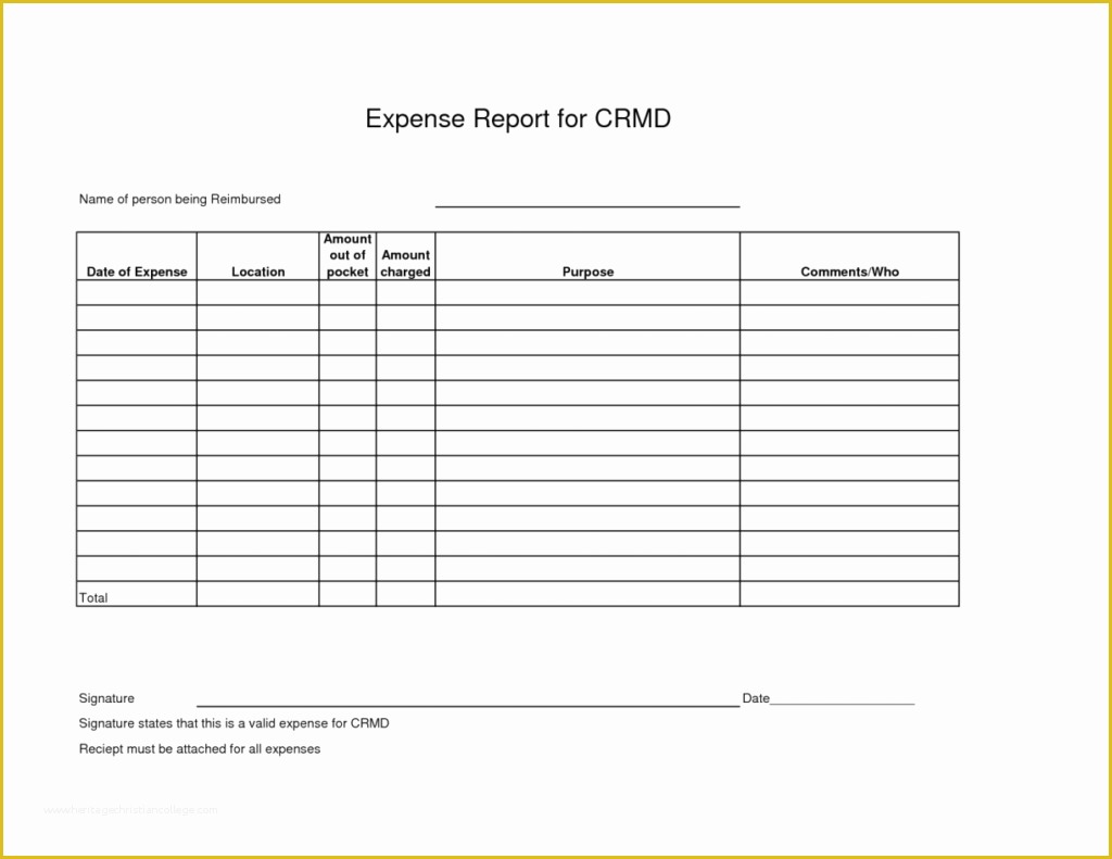 Business Expense Report Template Free Of Blank Expense Report Mughals