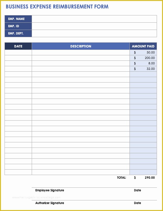 Business Expense Report Template Free Of Free Expense Report Templates Smartsheet