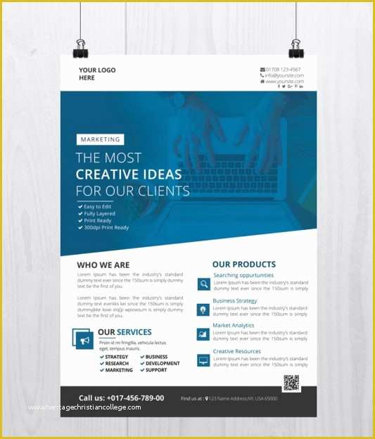 Business Flyer Templates Free Printable Of Business Flyer Brochure Templates In Psd