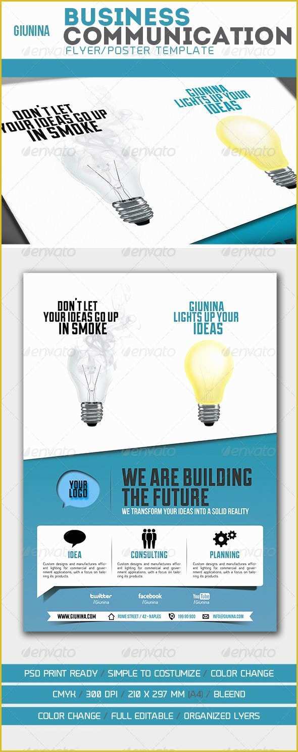 Business Flyer Templates Free Printable Of Business Munication Flyer Poster Business