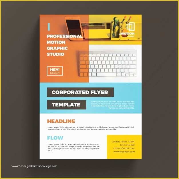 Business Flyer Templates Free Printable Of Colorful Corporate Business Flyer Template Psd File