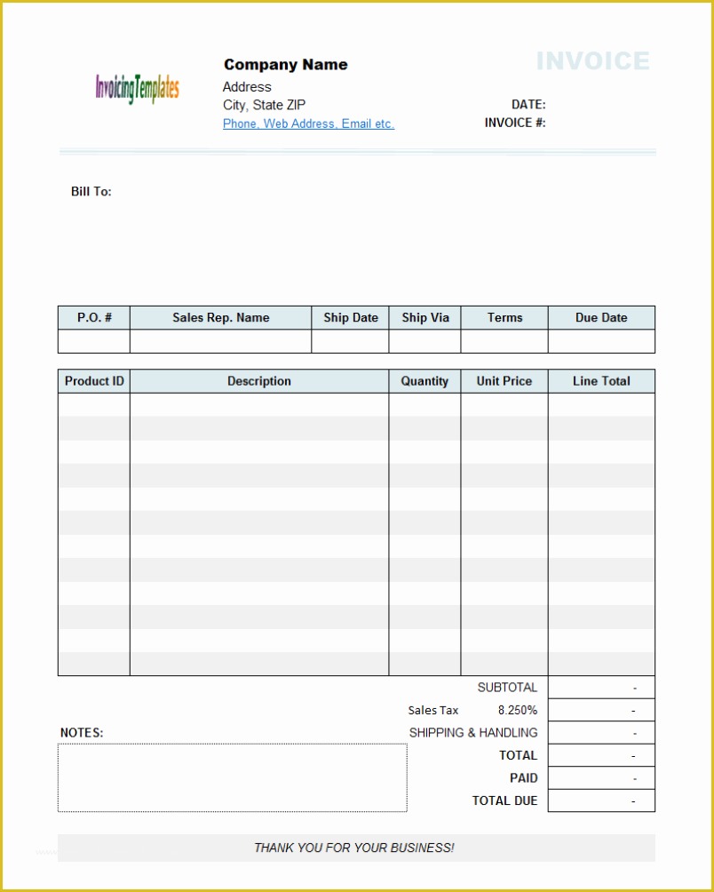 Business Invoice Template Free Of 8 Free Printable Invoices