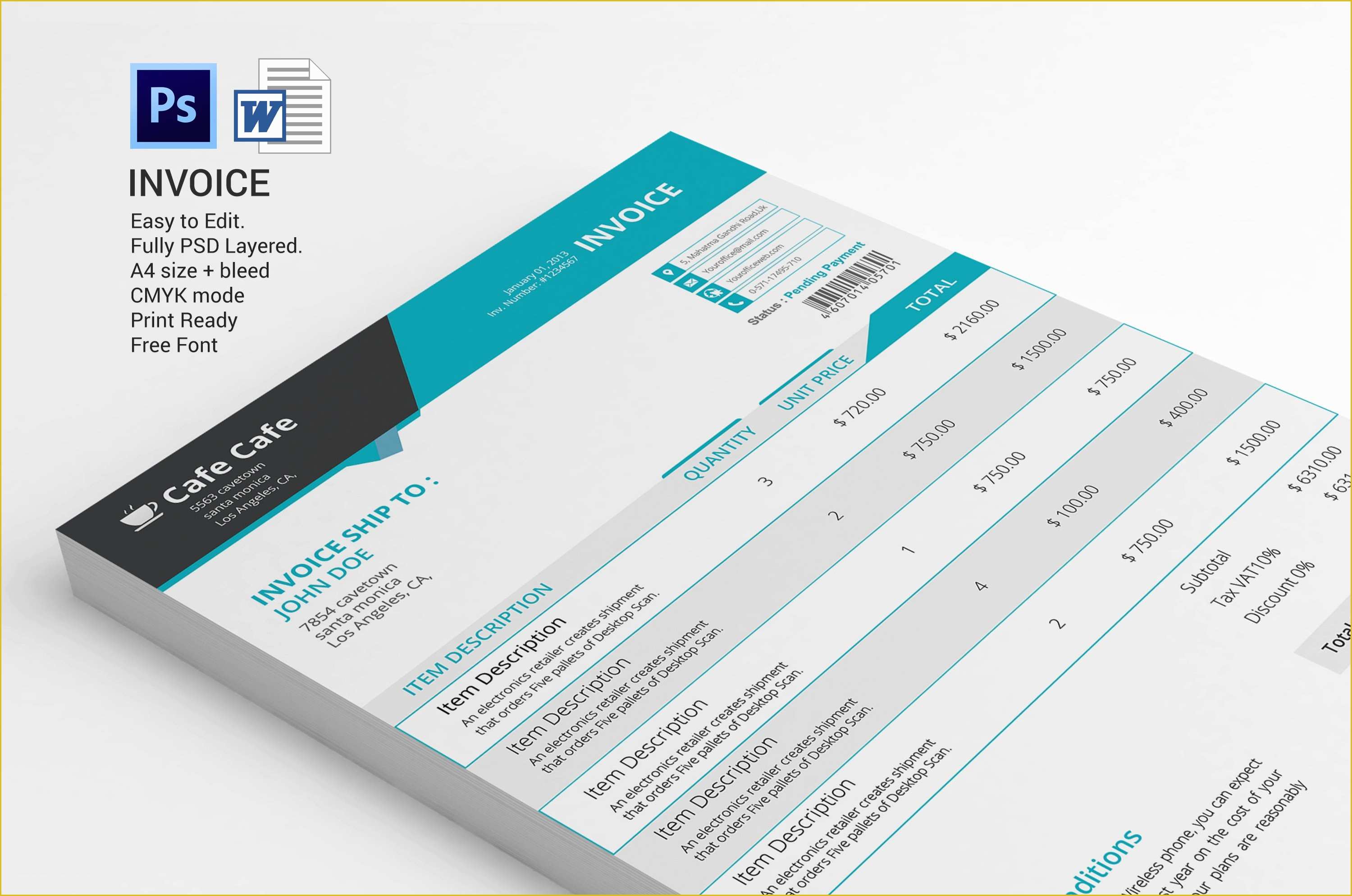 Business Invoice Template Free Of Business Invoice Template Stationery Templates