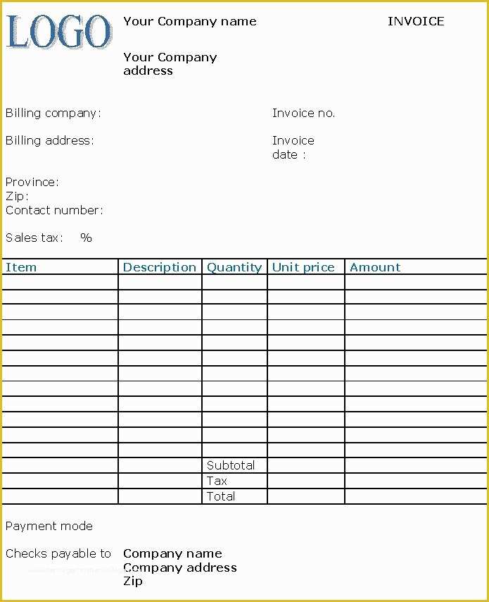 Business Invoice Template Free Of Business Invoice Templates