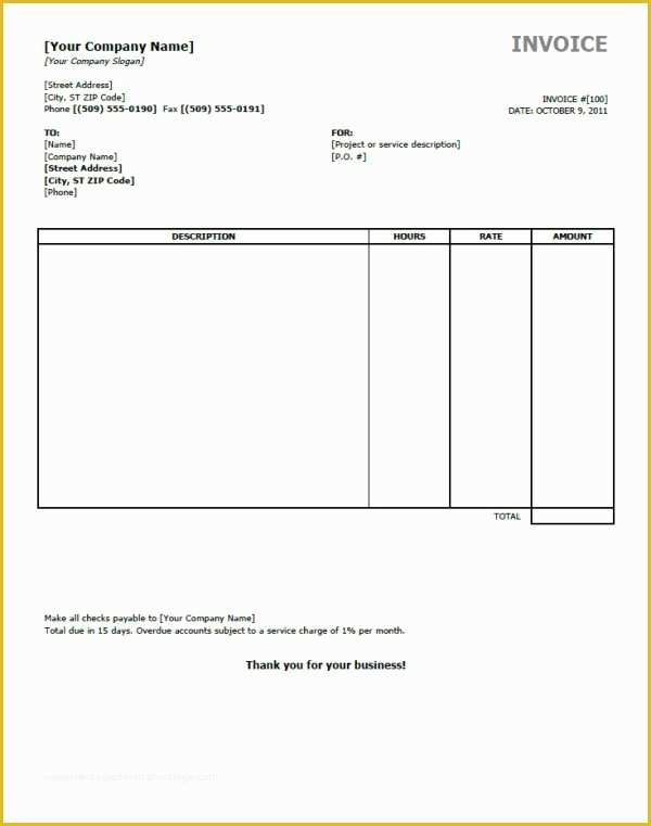 Business Invoice Template Free Of E Must Know On Business Invoice Templates