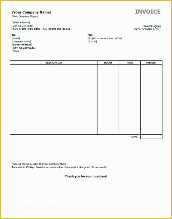 Business Invoice Template Free Of E Must Know On Business Invoice Templates