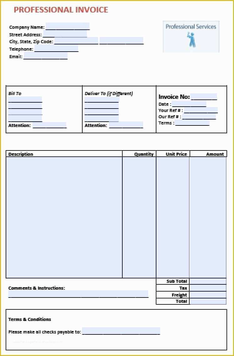 Business Invoice Template Free Of Invoice for Hours