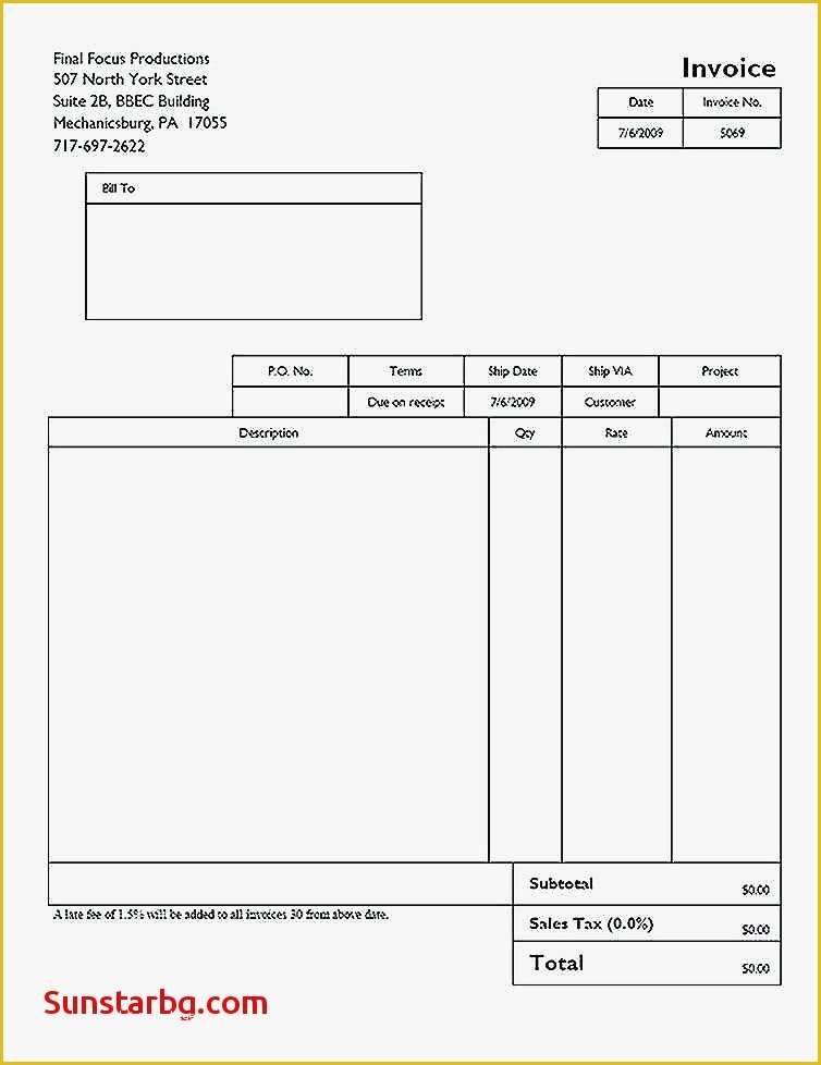 Business Invoice Template Free Of Invoice Template for Sample Invoices for Small Business