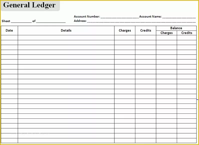 Business Ledger Template Excel Free Of Excel Accounting Templates General Ledger Spreadsheet