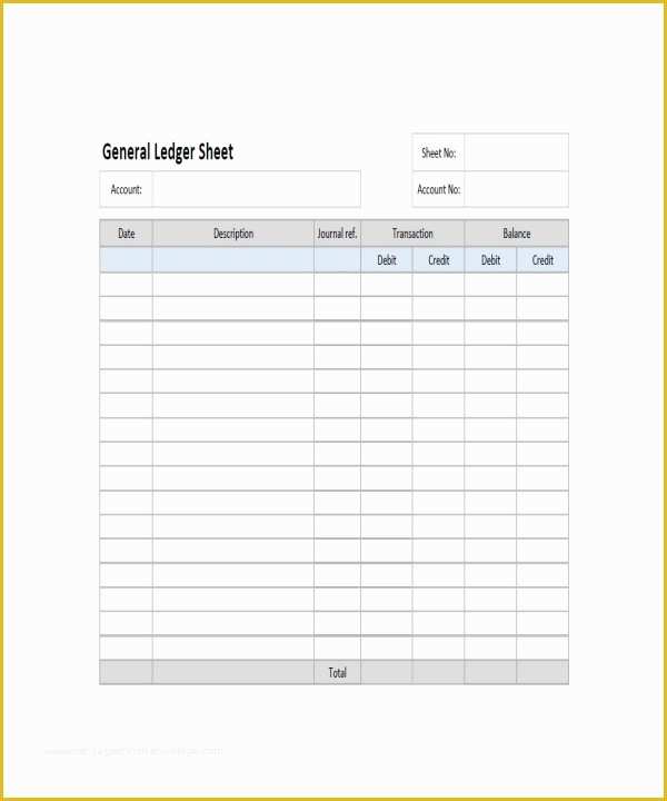 Business Ledger Template Excel Free Of Ledger Paper Template 7 Free Word Pdf Document Download
