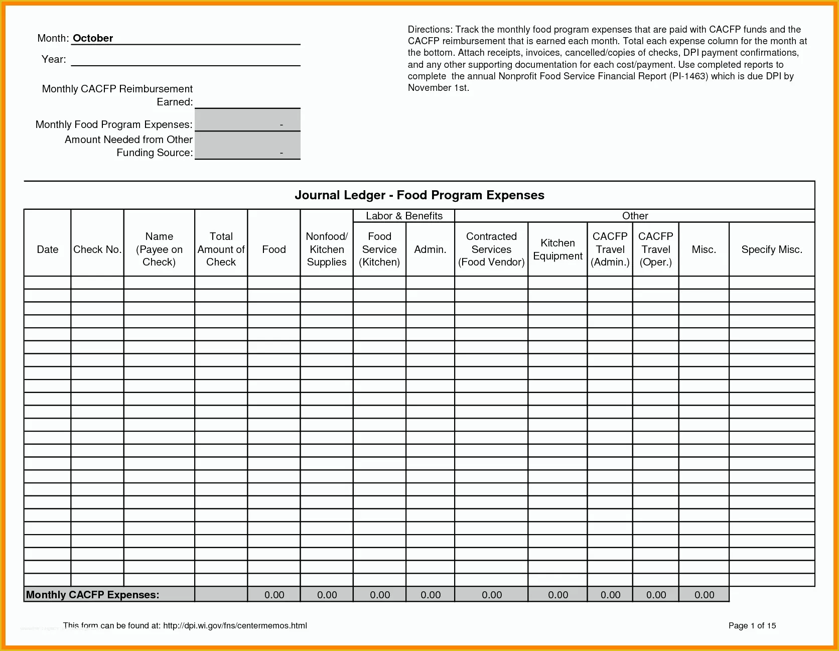 Business Ledger Template Free Of 5 Free Expense Ledger Template