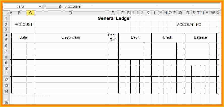 Business Ledger Template Free Of 5 In E Ledger Template