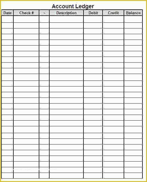 Business Ledger Template Free Of 8 Printable Ledger Bookletemplate