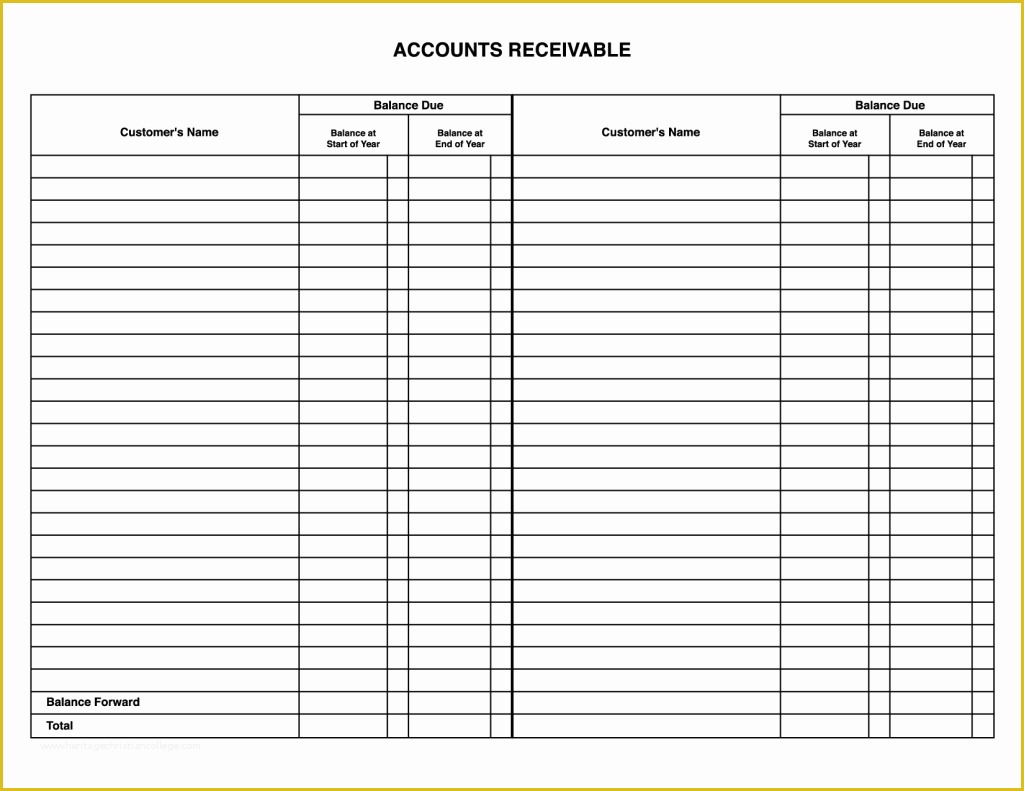 Business Ledger Template Free Of General Ledger Template