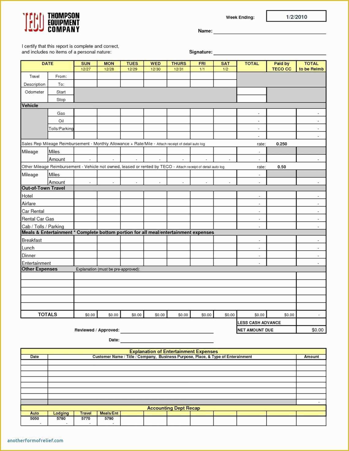 53 Business Ledger Template Free