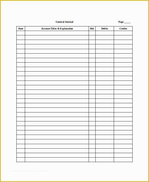 Business Ledger Template Free Of Ledger Paper Template 7 Free Word Pdf Document Download