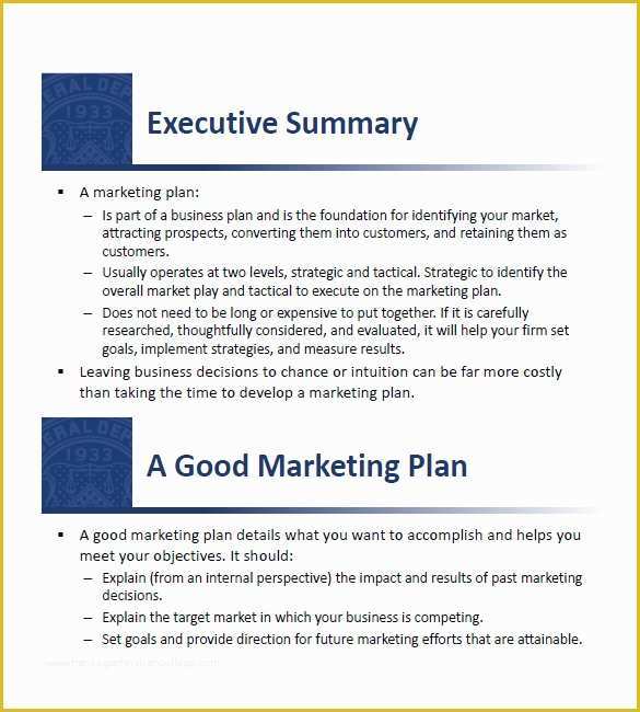 Business Marketing Plan Template Free Of 14 Small Business Marketing Plan Templates Free Pdf