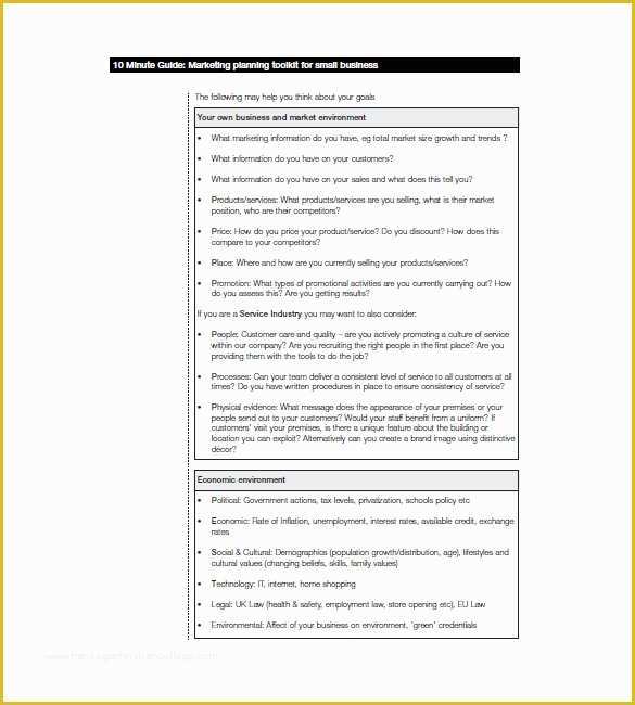 Business Marketing Plan Template Free Of 14 Small Business Marketing Plan Templates Free Pdf