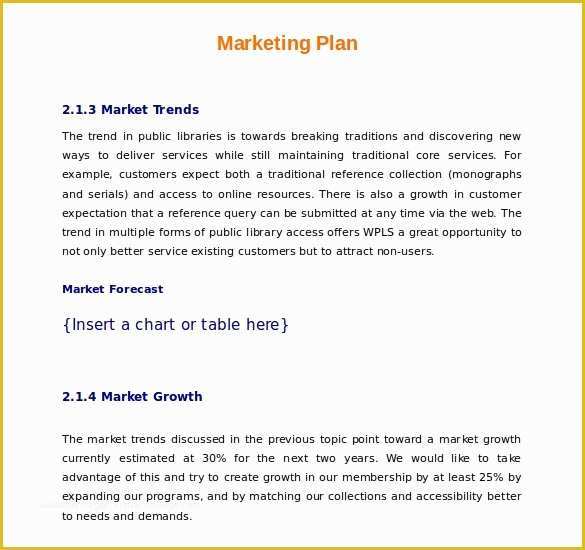 Business Marketing Plan Template Free Of 22 Microsoft Word Marketing Plan Templates