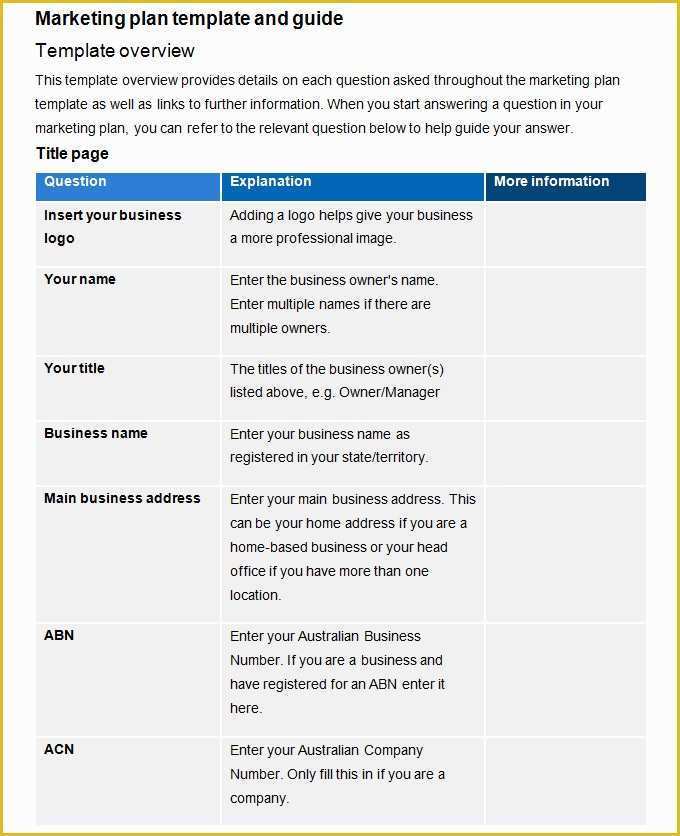 Business Marketing Plan Template Free Of Index Of Cdn 11 2002 78