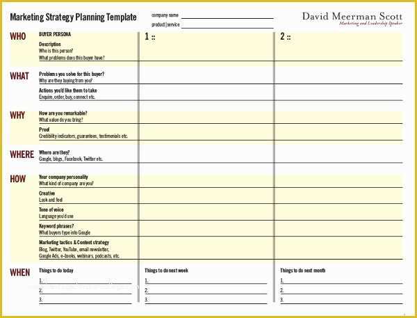 Business Marketing Plan Template Free Of Marketing Strategy Plan Template 13 Word Pdf Documents