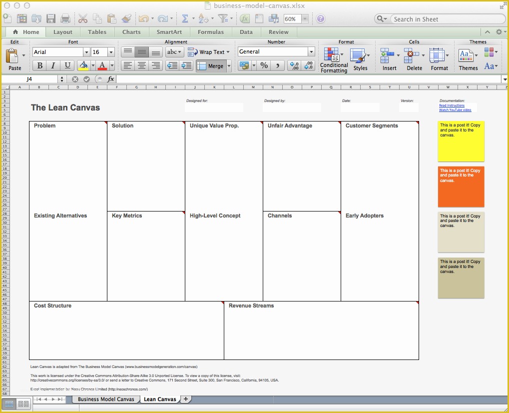 Business Model Canvas Template Word Free Of Business Model Canvas and Lean Canvas Templates