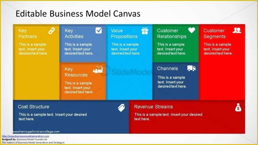Business Model Canvas Template Word Free Of Business Model Canvas Slide Design Slidemodel