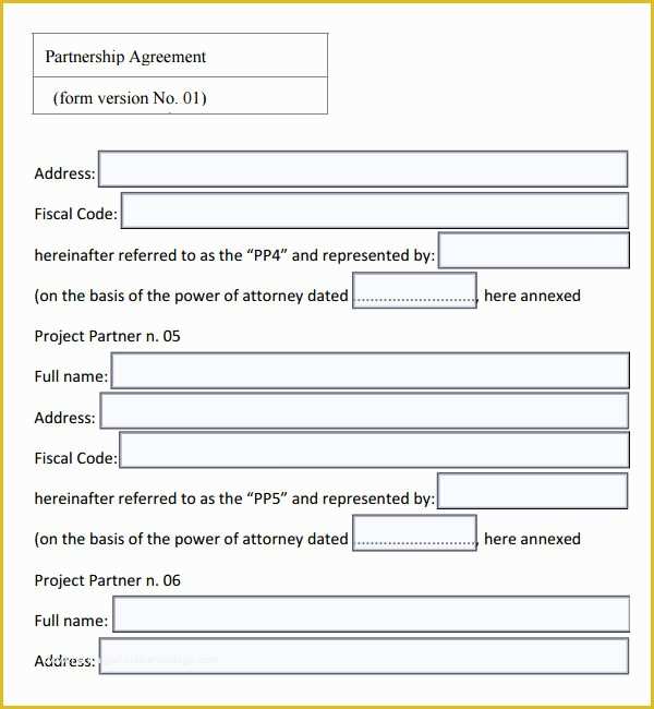 Business Partnership Agreement Template Free Of 16 Partnership Agreement Templates