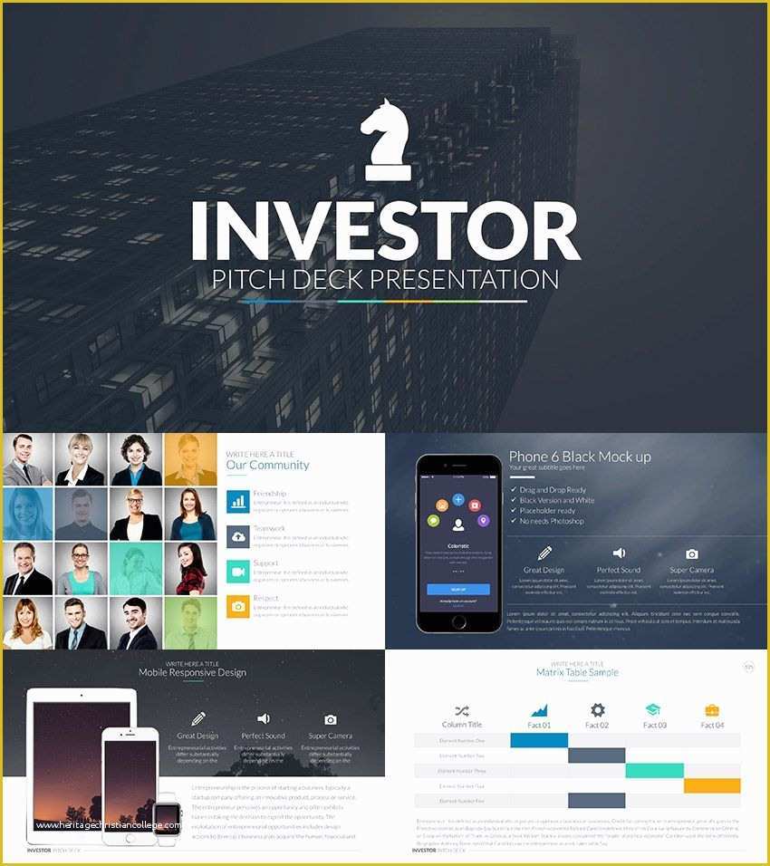 Business Pitch Powerpoint Template Free Of Investor Pitch Deck Powerpoint Template