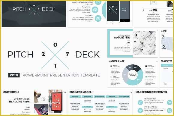 Business Pitch Powerpoint Template Free Of Pitch Deck 2017 Powerpoint Template Presentation