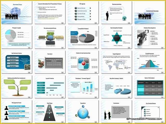 Business Plan Powerpoint Template Free Of Business Group Powerpoint Template Set