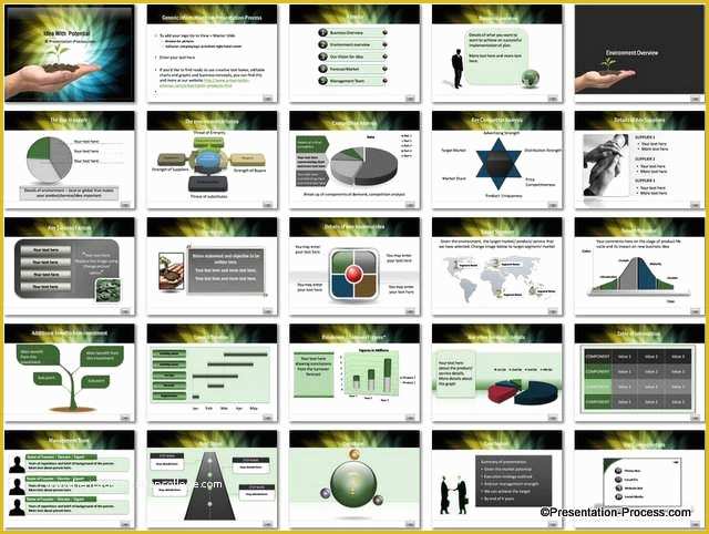 Business Plan Powerpoint Template Free Of Business Idea Potential Powerpoint Template Set
