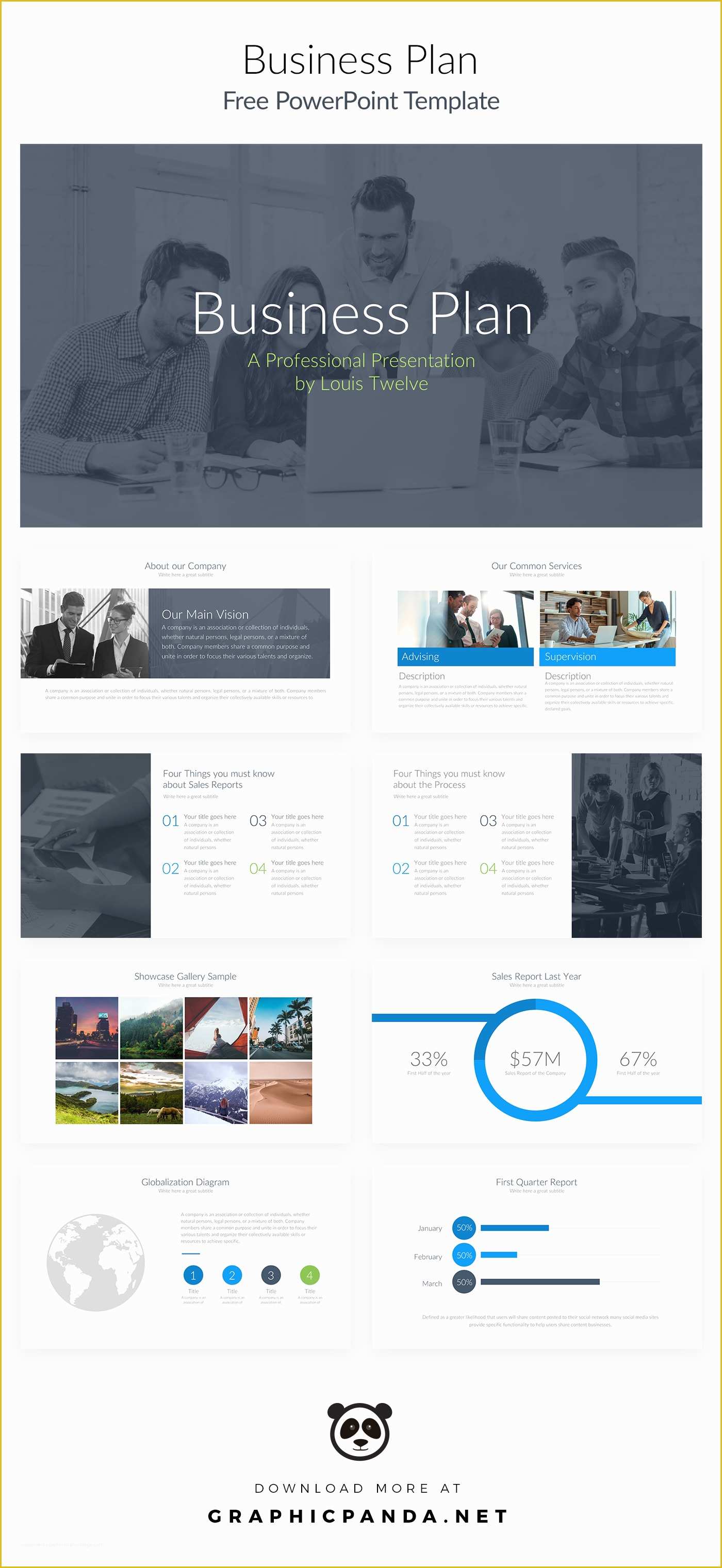 Business Plan Powerpoint Template Free Of Free Powerpoint Template Business Plan On Behance