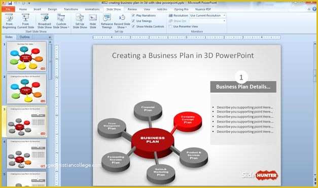 Business Plan Ppt Template Free Of Business Plan Powerpoint Template Free 10 Cool