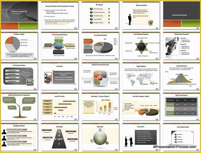 Business Plan Ppt Template Free Of Business Success Key Powerpoint Template