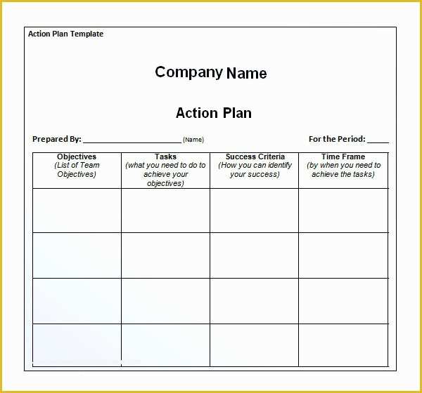 Business Plan Template Free Download Of 41 Best Templates Of Business Action Plan Thogati