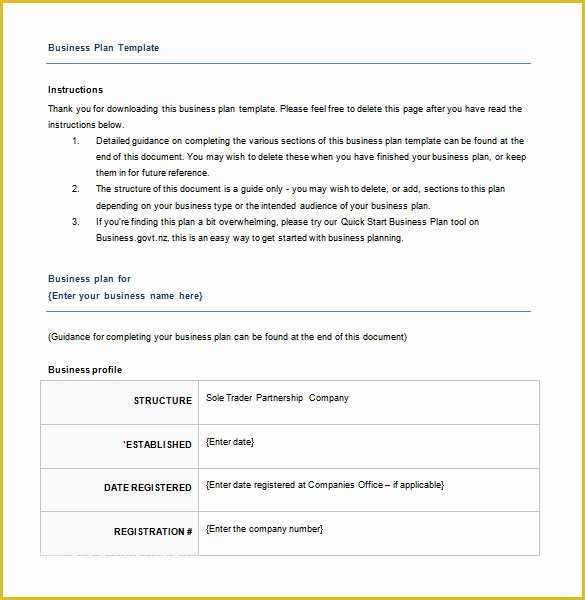 Business Plan Template Free Download Of Business Plan Template – 97 Free Word Excel Pdf Psd